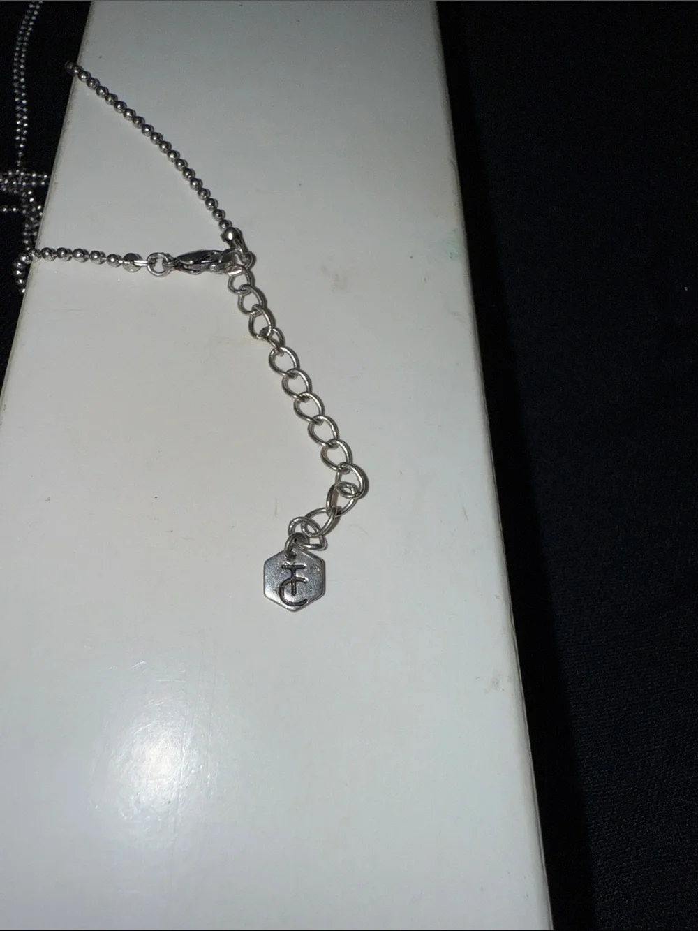 Swarovski Teardrop Pendant Necklace with Lilac Accent by Touchstone Crystal